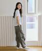 Peulob Scallop Knit Top Light Gray