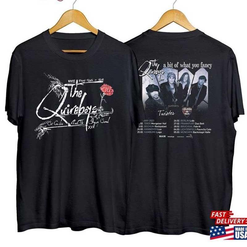 Hot THE QUIREBOYS Unisex Unisex S235XL 9D1070 Unisex T-Shirt XXL