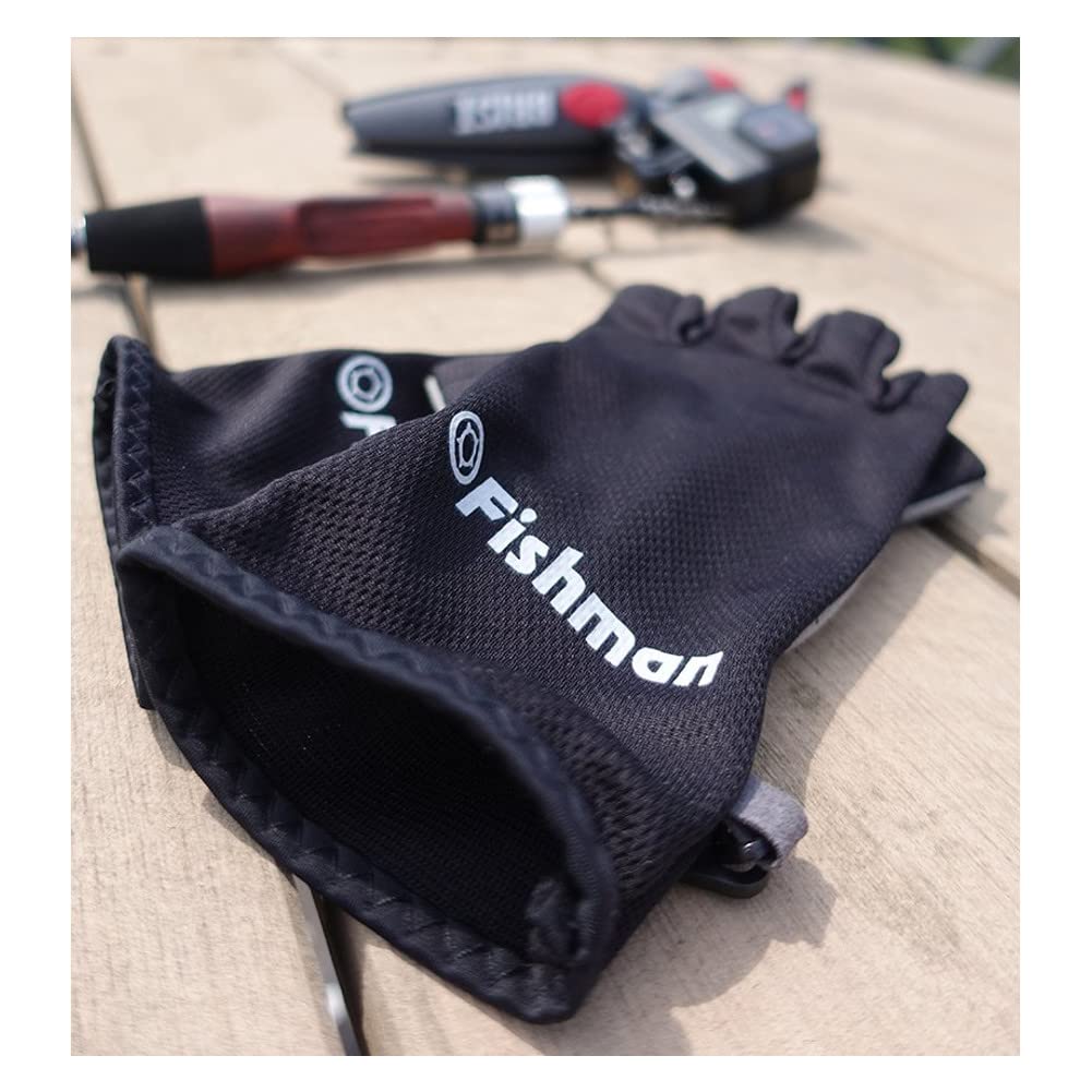 FISHMAN GB-201806 Summer 5 Fingerless Gloves Black S