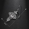 European and American Fashion Temperament Light Luxury Hollow Lotus Ear Hook Retro Women Stainless Steel