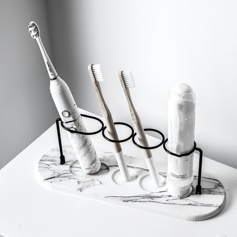 Diatom Earth Toothbrush Storage Rack Long Lasting Toothbrush Holder Makeup Brush Organizer  Travel