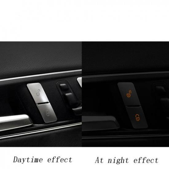 Door Unlock Button Sequin Decoration Trim for Mercedes Benz C E Class W204 W212