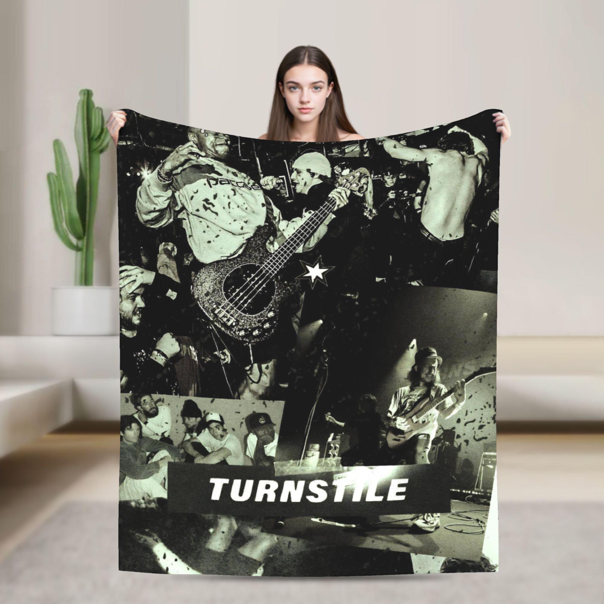 

Turnstile Rock Band Tour Blanket Multi-size Warm Cozy Fluffy Throw Blankets for Sofa Couch and Bed 75x90cm