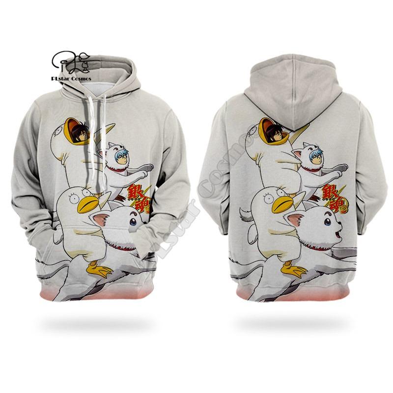 

Gintama 3D printed Hoodies sweatshirts Men Women Fashion Hooded Long Sleeve streetwear Pullover cosplay costumes 6XL