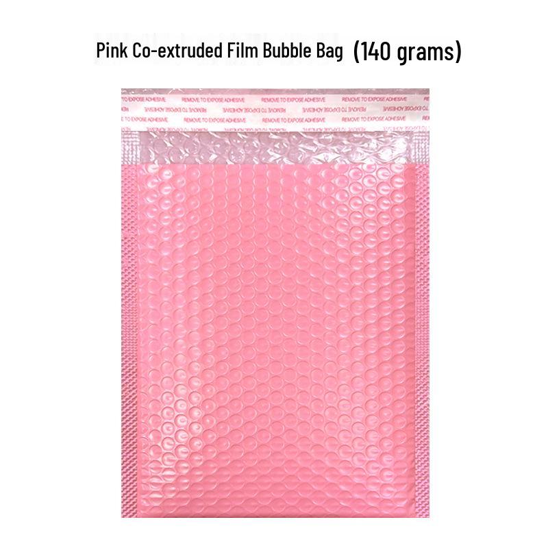 Purple-Pink Matte Pearlescent Bubble Envelope for Clothing Packaging