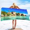 Tropische Insel Druckserie Meeresurlaub Strandtuch Schwimmbad Badetuch Sporttuch