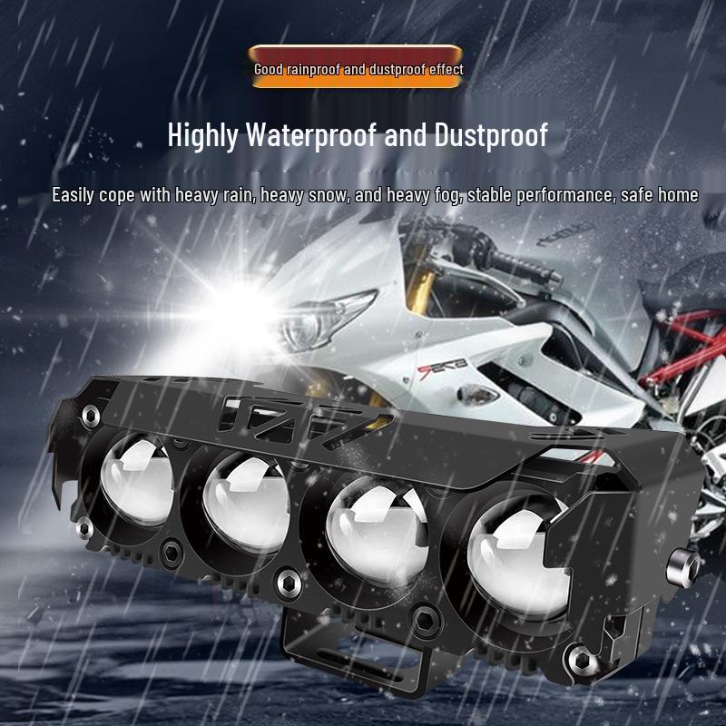 High-Intensity LED Motorcycle & E-Bike Laser Paving Headlight