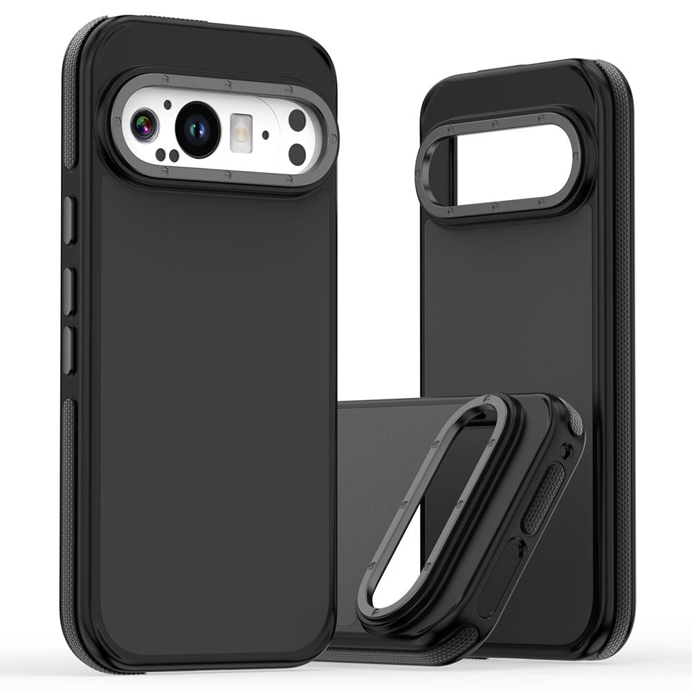 

For Google Pixel 9 Pro XL Case Skin Touch PC+TPU Anti Drop Phone Back Cover Black