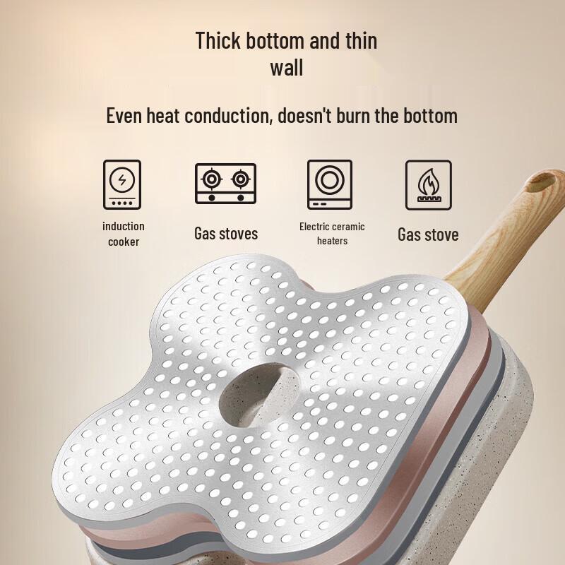 Supor Square 3-Compartment Breakfast Frying Pan