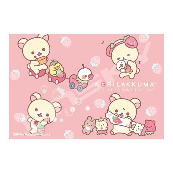 ENSKY Rilakkuma Korilakkuma s Strawberry Life 26 x 38cm Jigsaw Puzzle 300 Pieces JIGSAW PUZZLE 300-3114