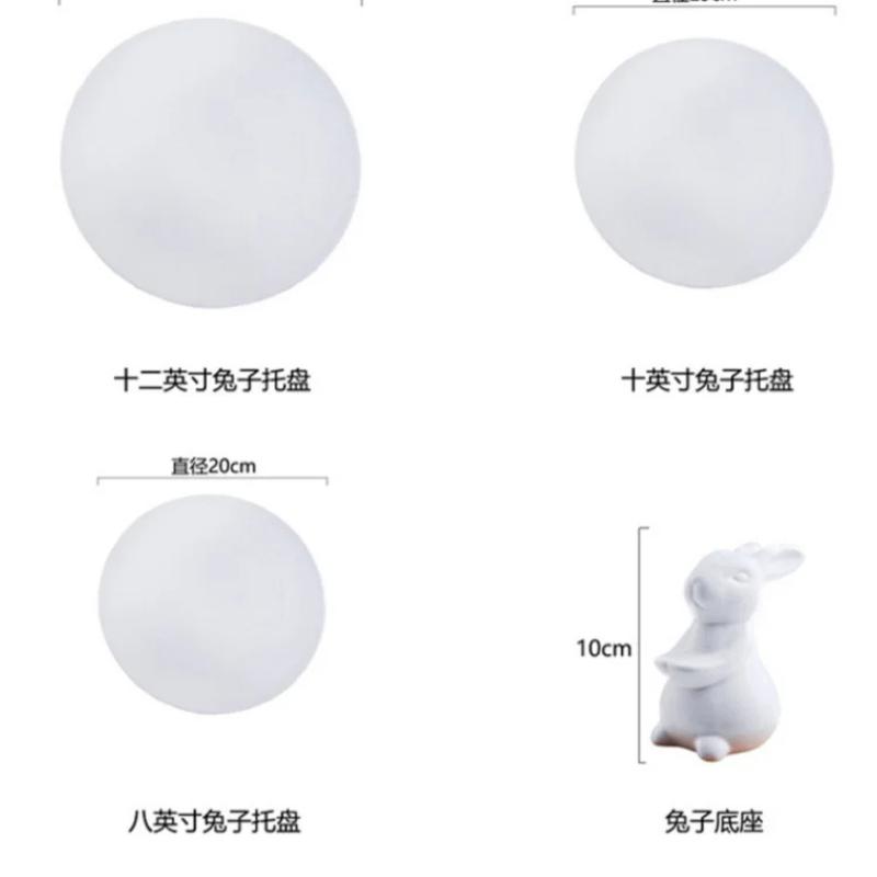 Svatební stojan na dezerty Rabbit Tray - ovocný talíř, stojan na dort, talíř na dim sum a talíř na sushi pro servírování svačin a dezertů