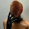 Halloween Maske mit Nieten und Spikes Vollgesichtsbedeckung Halloween Lustige Maske Vollkopfhelm Cosplay Requisiten Nachtclub Tanzmaske