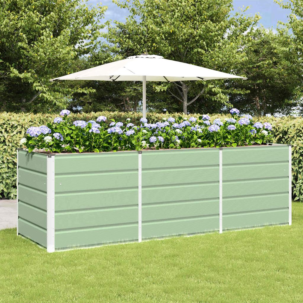 Plant Pot Green 240 X 80 X 75 Cm Steel