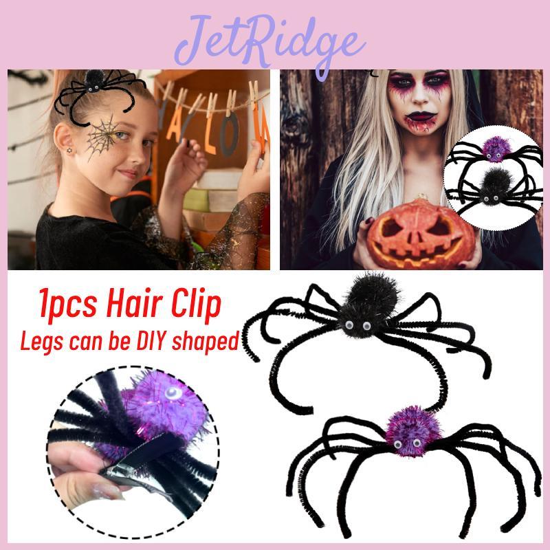 Halloween Spider Hair Clips Unique Diy Spider Leg Design Hair Accessories For Women And Girls
