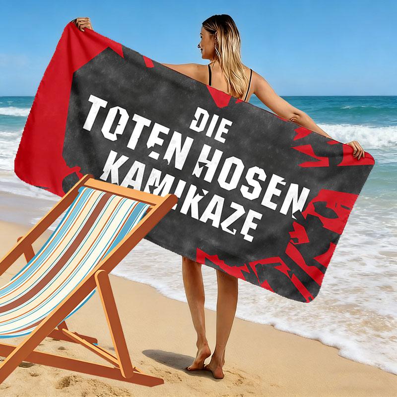 DTH Print Strandtuch, Großes Weiches Schnelltrocknendes Handtuch für Strand Camping Schwimmen