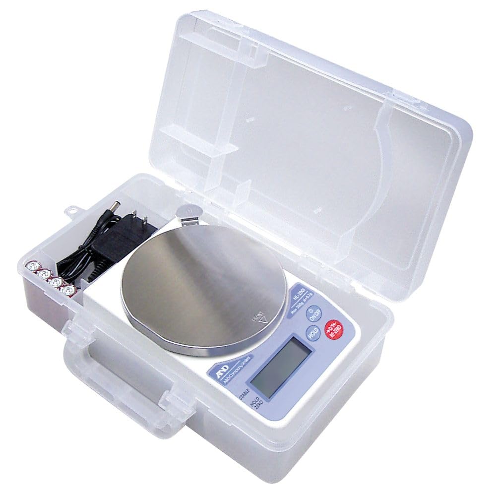 

Набір цифрових ваг 200г Мінімальна платформа Без A&D HL-200i-JAC Відображення ваги 0,1г розмір 130мм калібрування