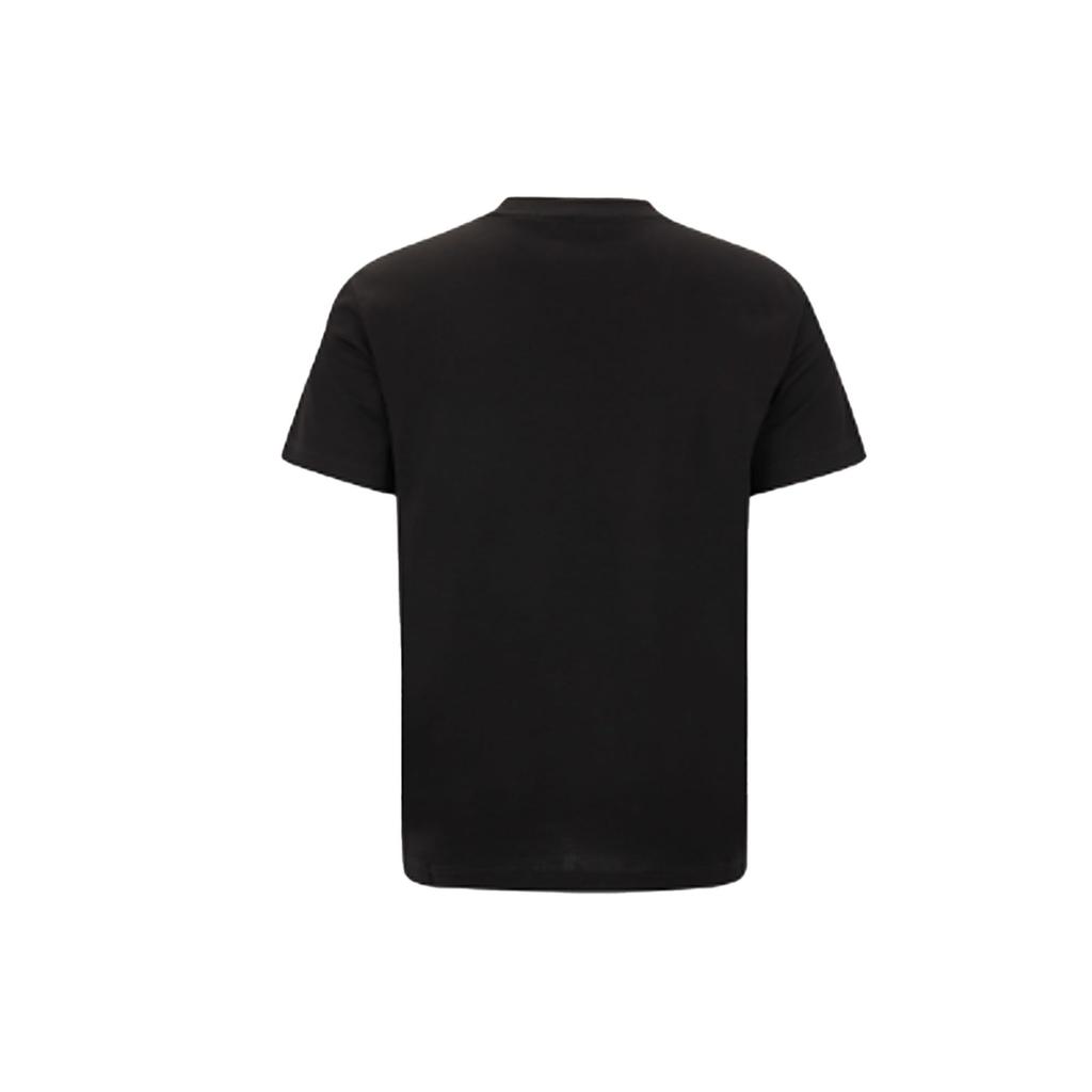 Calvin Klein Gradient Two-Tone Velour Logo Crew Neck T-Shirt Men Tops Black J318511-BEH