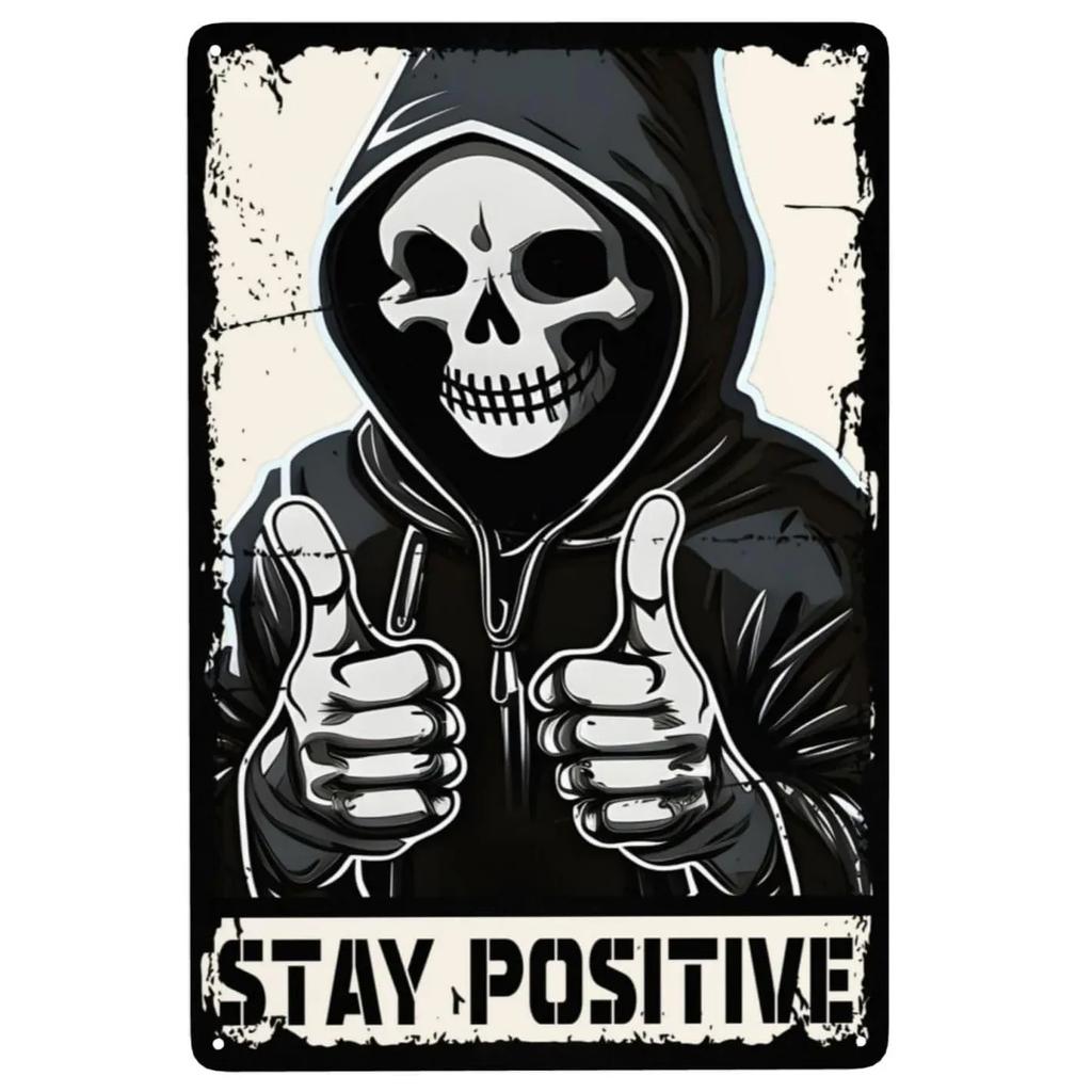 Choose Something Fun Skull Metal Tin Signs Posters Plate Wall Decor for Garage Bars Man Cave Cafe Clubs Retro Posters Plaque