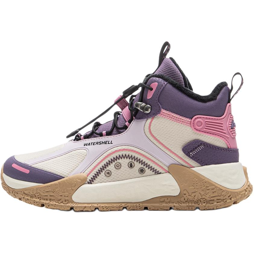 

Li Ning Детские Уличные Тканевые Удобные Универсальные Износостойкие Водонепроницаемые Ботинки с Высоким Голенищем для Улицы Детская Обувь Бежевый YKET010-4 31