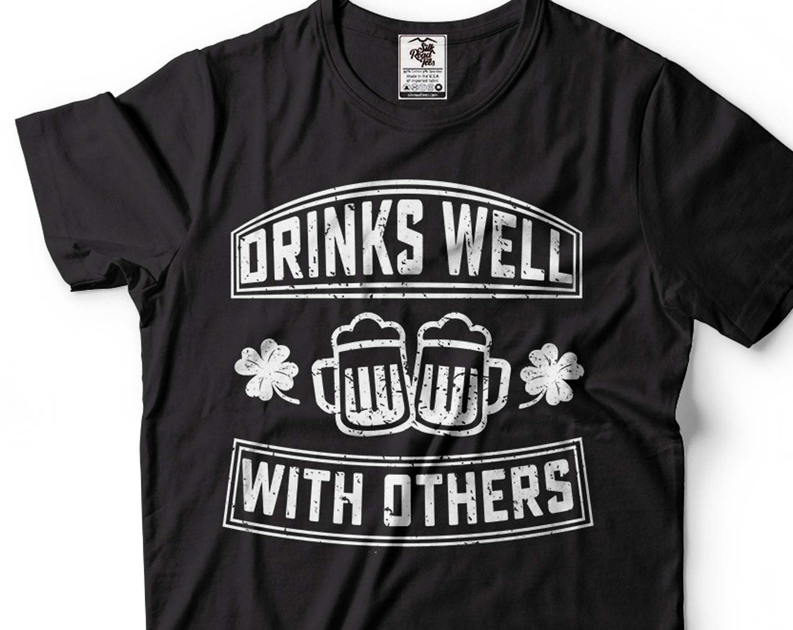 Irish Drinking Team T-Shirt: St. Patrick s Day Shamrock Clover Tee S