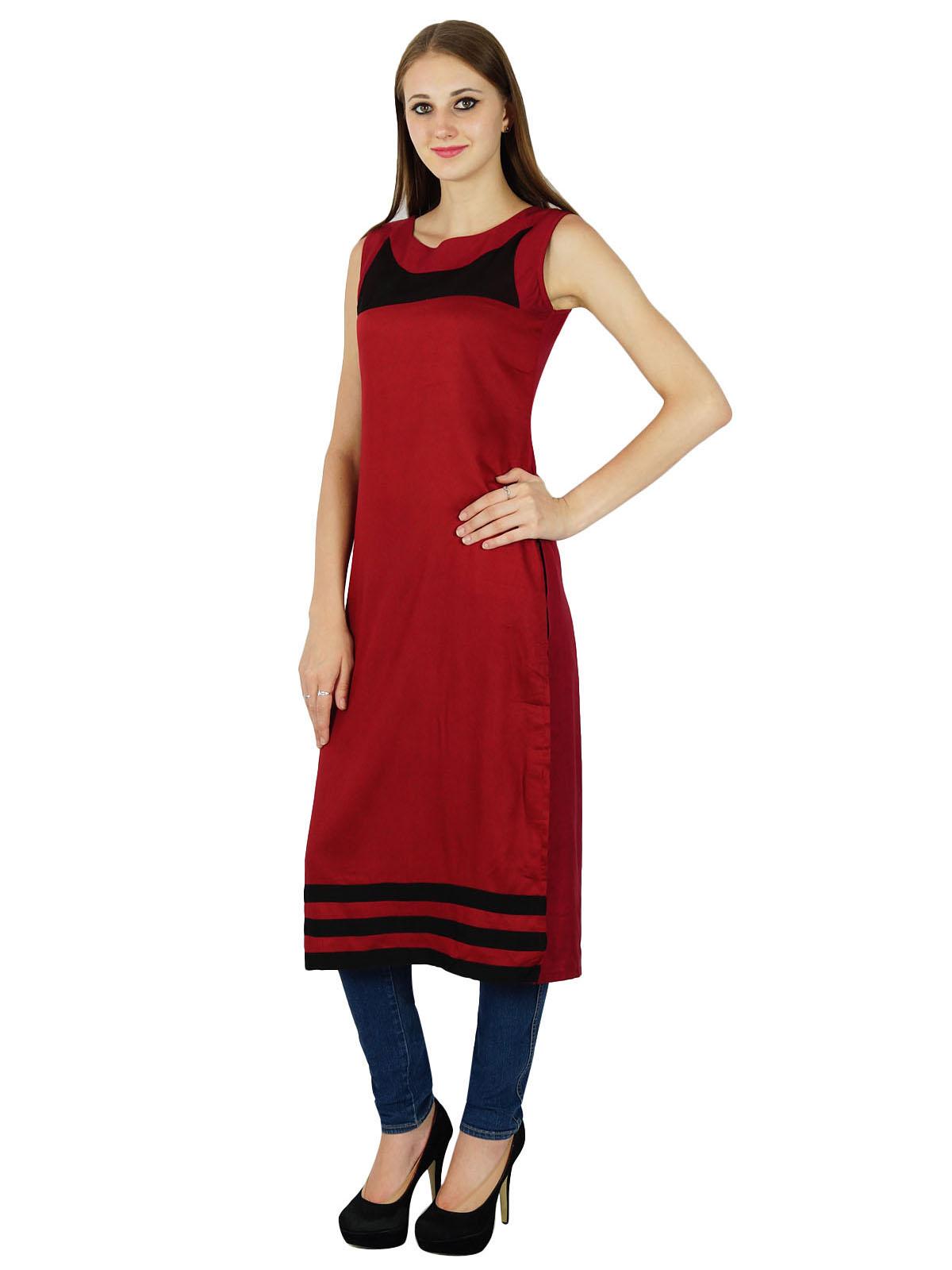 

Bollywood Kurta Indian Designer Women Casual Ethnic Kurti Cotton Top Tunic 6 малиновий
