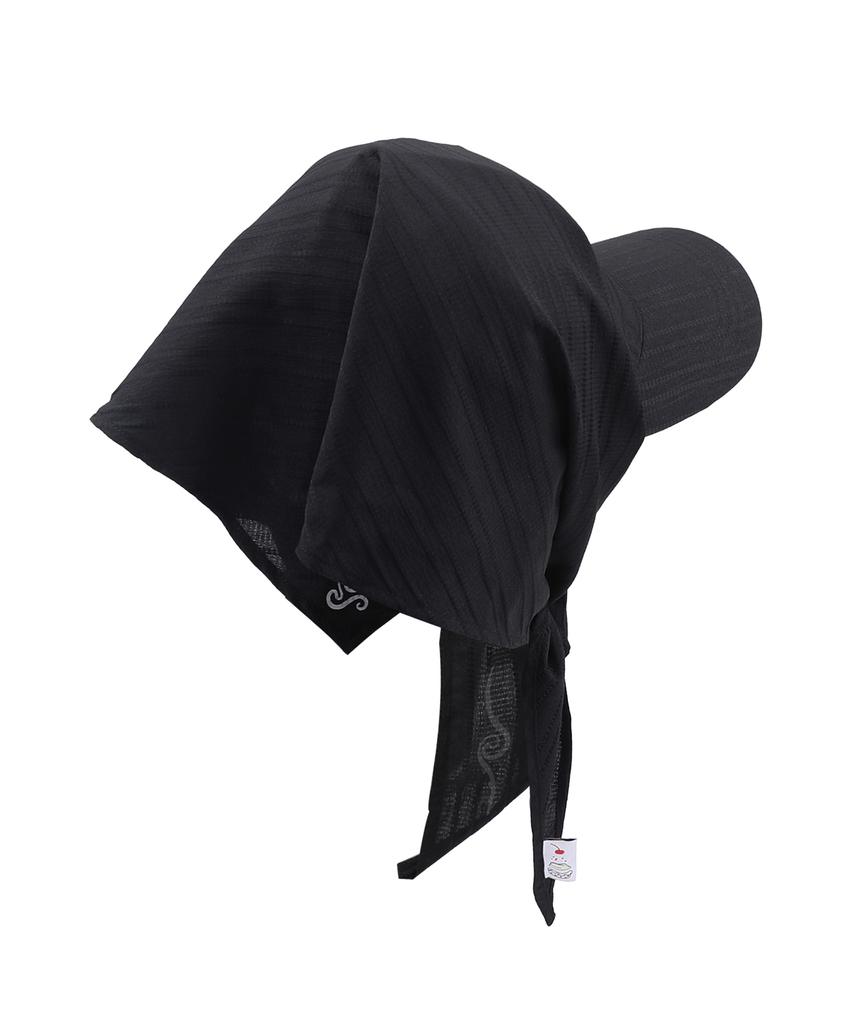 RuNaKi'Hu' Wxac025 Kakoi Scarf Ball Cap (Black)