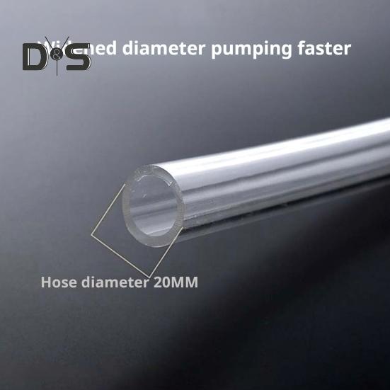 Mehrzweck-Flüssigkeitsabsaugpumpe, tragbare manuelle Kraftstofftransferpumpe mit Hochdurchflussschlauch, wiederverwendbare Öl-Kraftstoff-Siphonpumpe