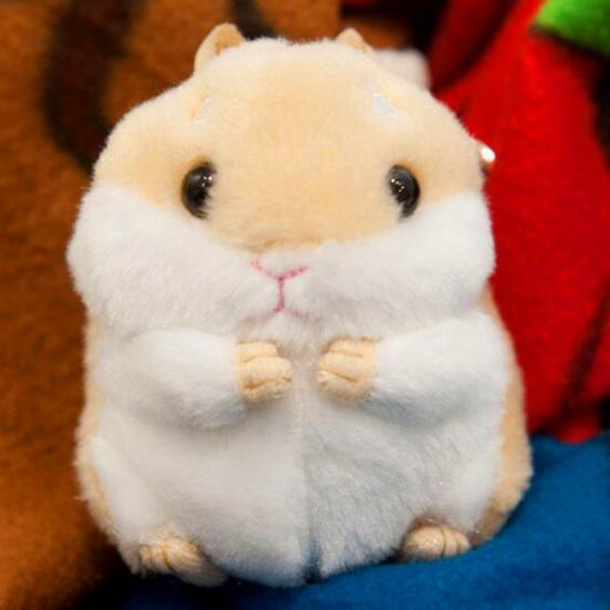 Cute Hamster Pendant Plush Clasp Key Key Chain Ring Keyring Handbag Car Decor