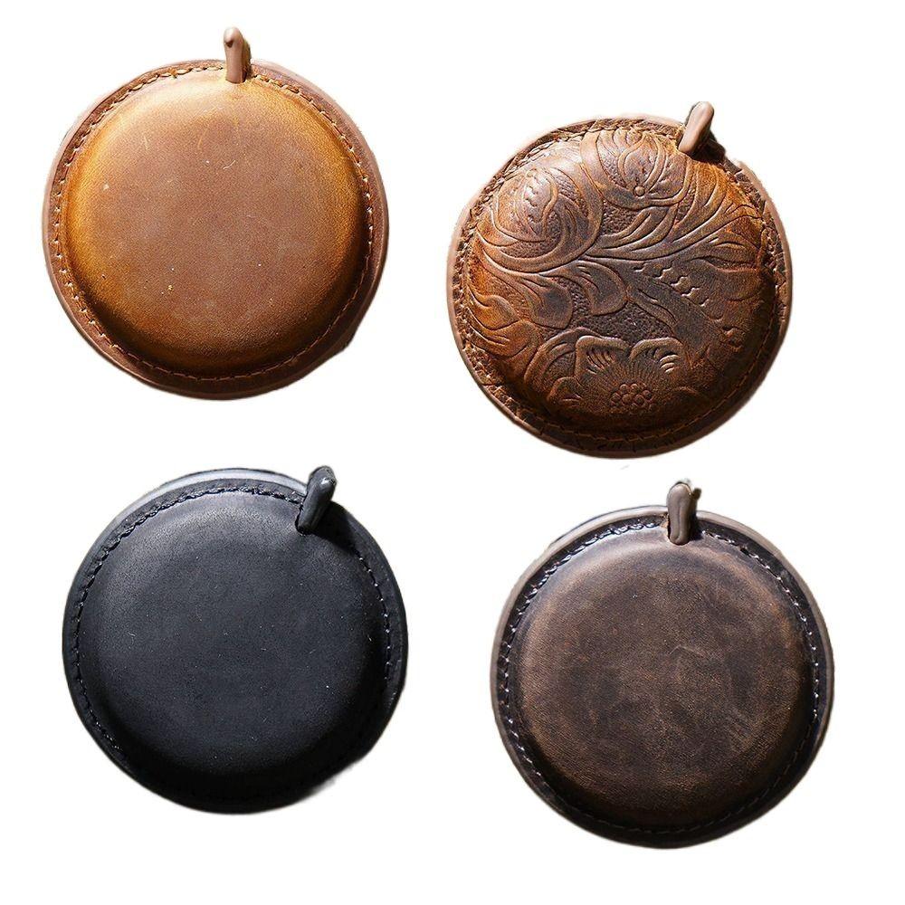 

Handmade Roll Tape Measure Genuine Leather Ruler Tool Mini Sewing Tools Women 01