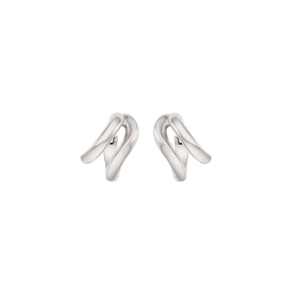 STONEHENGE Silver Wave One-Touch Earrings Sc25A23J