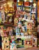 moin moin Scale Dollhouse DIY Kit Set Instructions Miniature Shop with European Stained Handmade Fairy Tale Picture General Goods Classical Antique