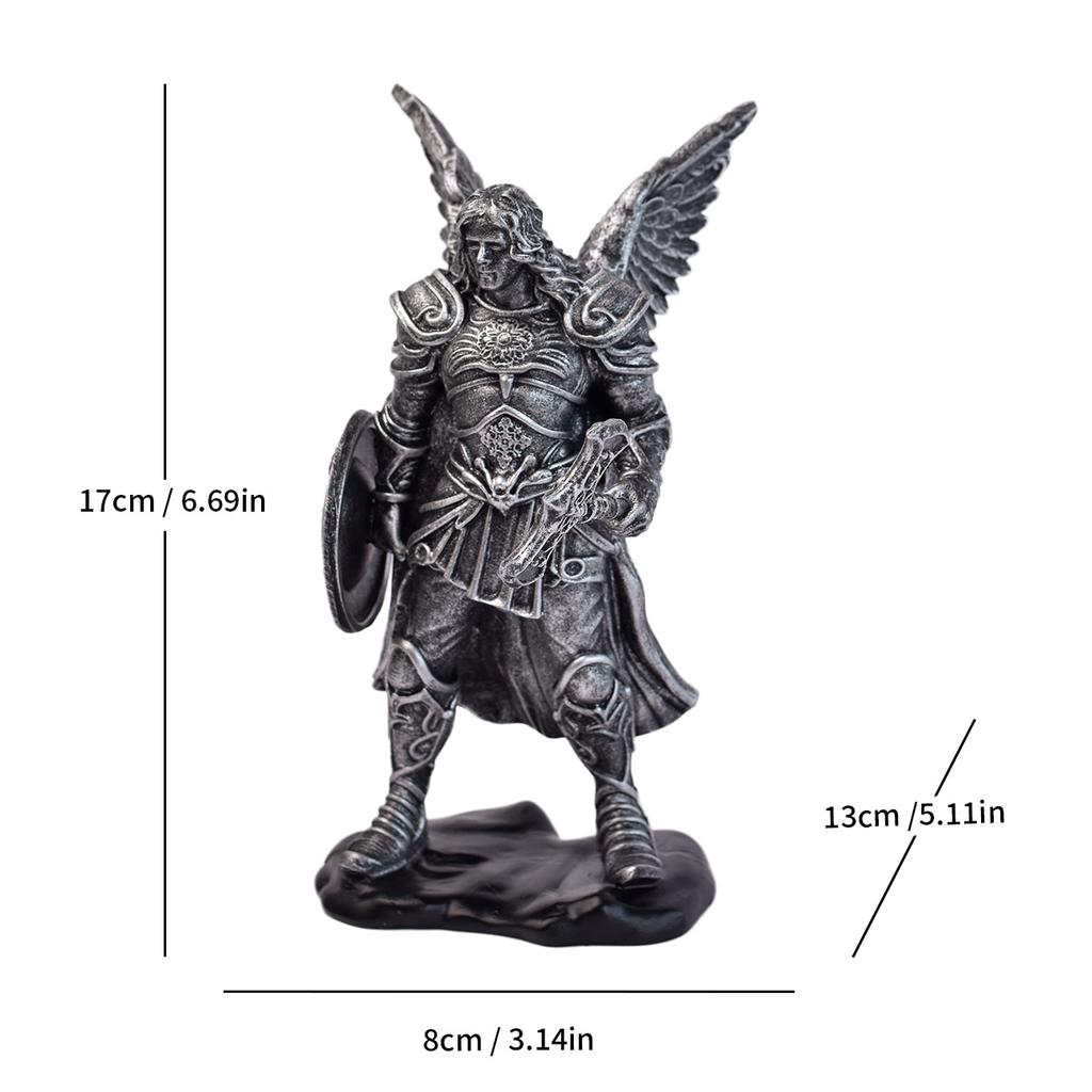 Model Nou Figurină „Îngerul Bătăliei” pentru Casă, Sufragerie, Artizanat din Rășină, Birou, Figurinetă Mică High-end, Sofisticată