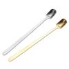 5pcs Silver/gold Square Teaspoon Stainless Steel Dessert Scoops Coffee Stirring Spoons  Mug