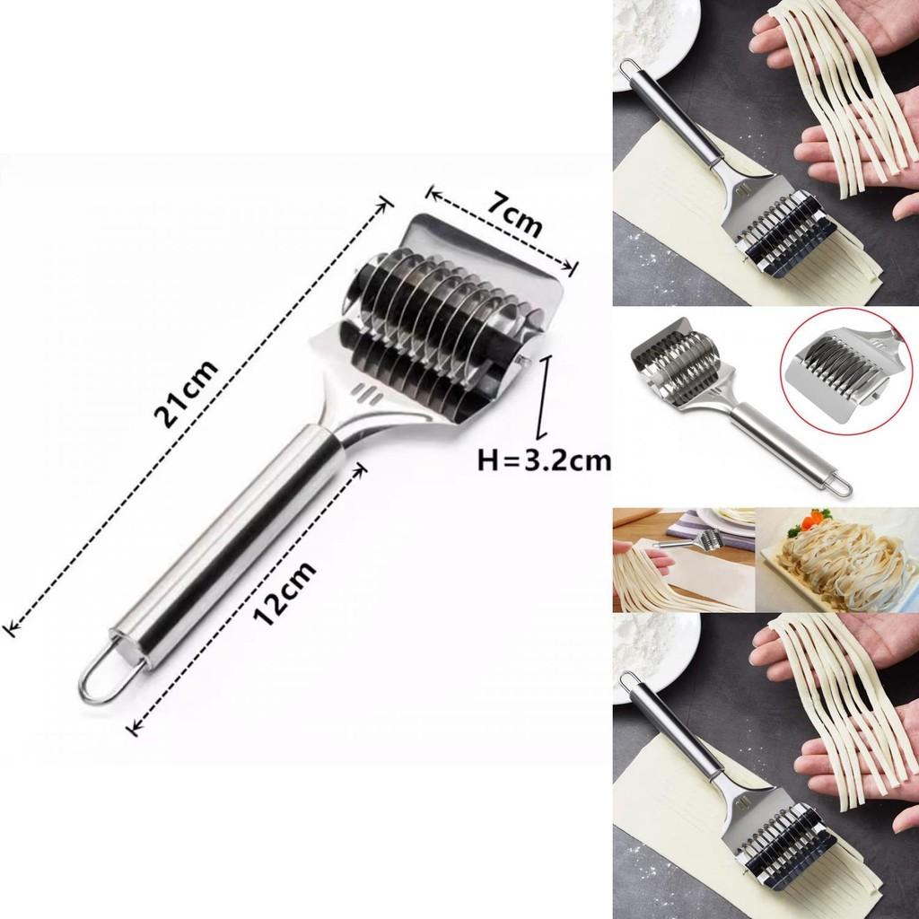 Elegant Steel Stainless Noodle Slicer Contemporary Kitchen Essential Dough Tool