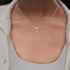 Chic Bow Pendant Necklace Set for Girls - Trendy and Versatile Clavicle Chain