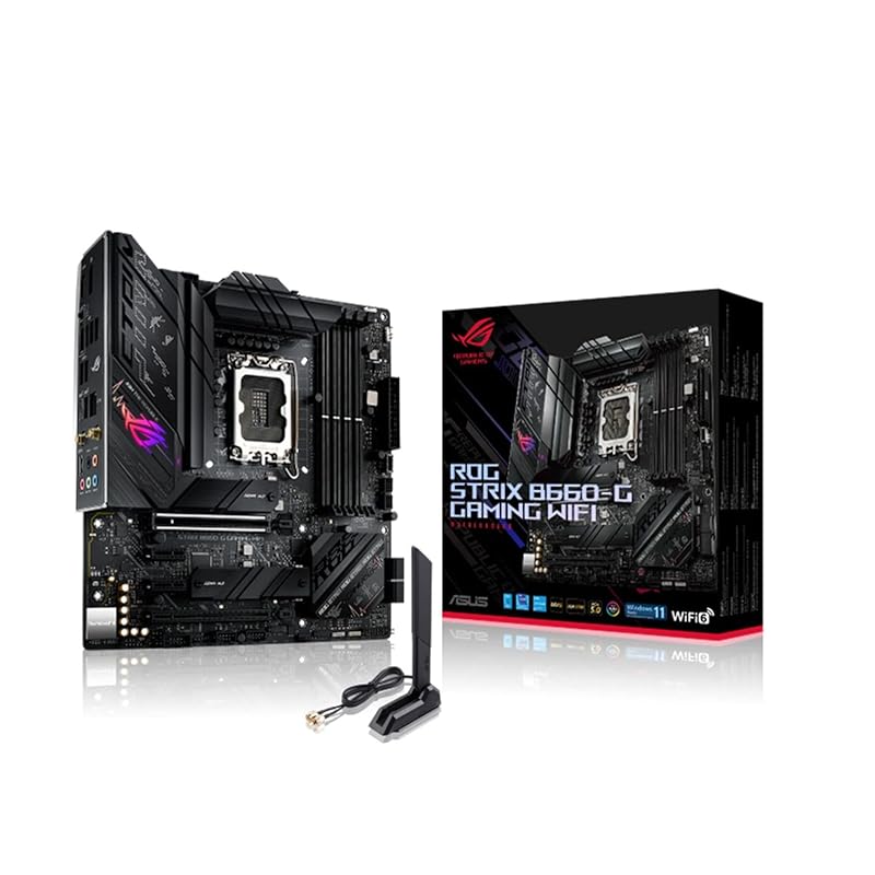 

ASUS INTEL Сумісний із ЦП 12-го покоління (LGA1700) Чіпсет B660 Материнська плата mATX ROG STRIX B660-G GAMING WIFI [Внутрішній авторизований дистриб’ютор