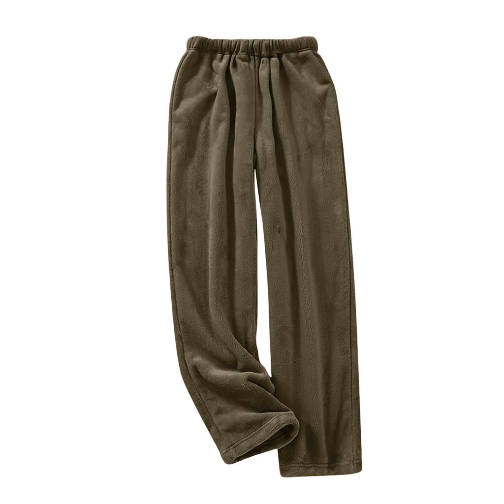 Women Pajama Pants Plush Sleep Pants Soft Elastic Waist Pajama Bottoms Color Pants With 2 Pockets