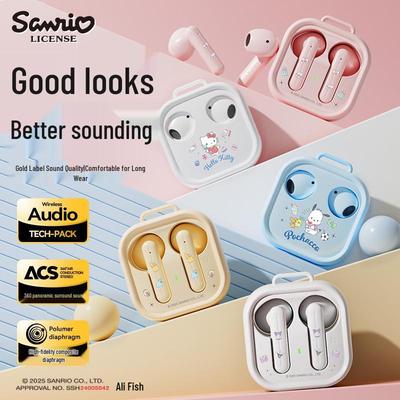 Sanrio H19 Hello Kitty Cute Wireless Bluetooth Headphones - Ideal Gift for Students and Parties