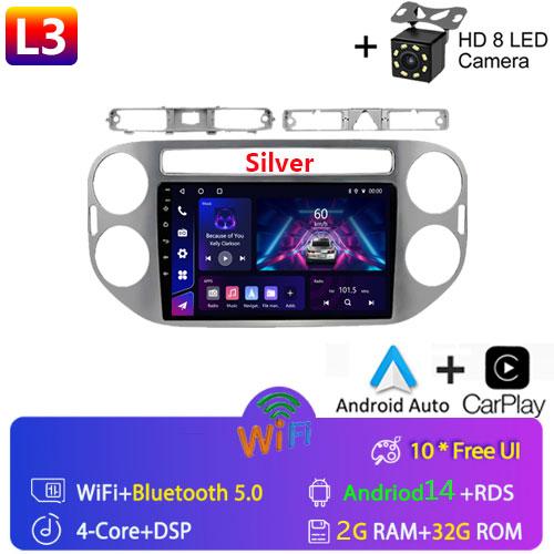 Fortress 9"Car Android 12 For VW Volkswagen Tiguan 1 NF 2006-2016 2Din Car Radio Multimedia Video Player GPS Stereo Navi CarPlay