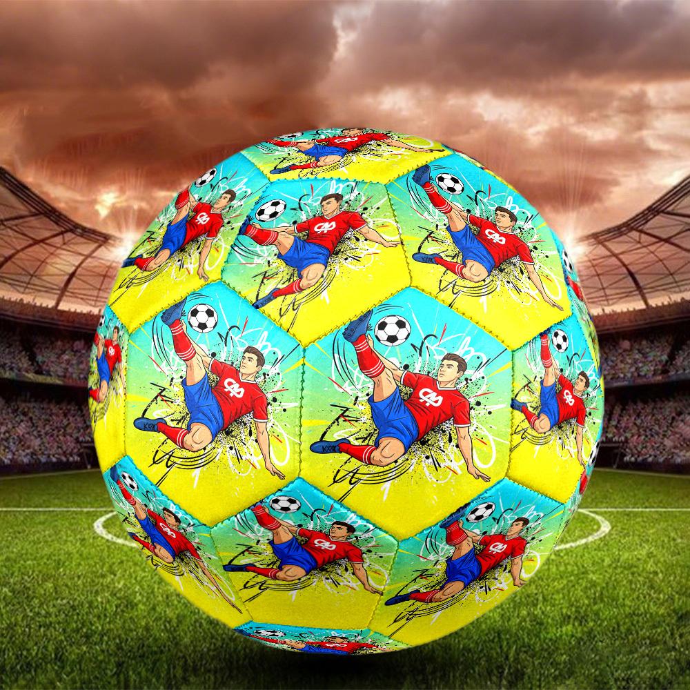 1pc Soccer Player Action Foot-Friendly, Anti-Slip and Wear-Resistant, High Elasticity, Size 5 Indoor/Outdoor Universal Soccer Ball/Football Q60815