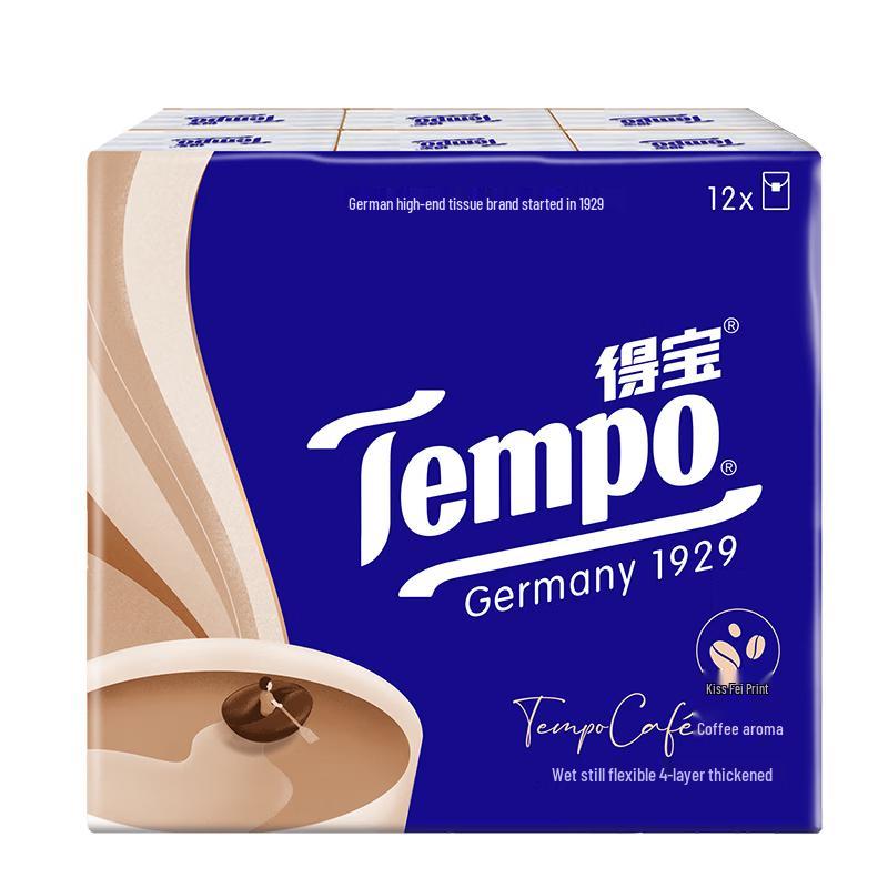 Tempo 4-Ply Wet Strength Handkerchief Tissues