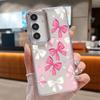 Colorful Bowknots Pattern Case For Samsung S26 S25 Ultra S24 FE S23 Plus S22 S21 A15 A16 A17 A35 A36 A37 A54 A55 A56 A57 5G Plating Lens Soft Cover