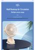 6-Inch USB Rechargeable Mini Fan with Night Light for Desktop, Office, Dorm