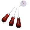 Wooden Handle Awls DIY Leather Tent Sewing Awl Shoes Repair Tool Hand Stitcher Leather Craft Tip Awl Punch Hole Leather Tools