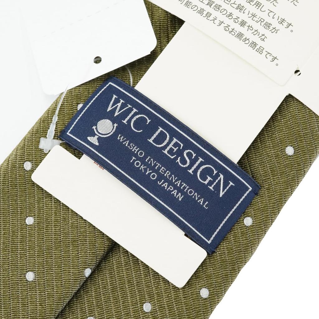 [WIC DESIGN  TUSSAH SILK (Tussah Silk) Polka Dot Tie]
