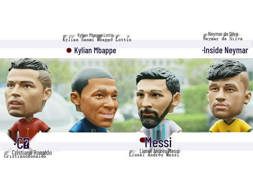 CR7 & Neymar Bobblehead Doll - Football Star Car Ornament Gift for Boys