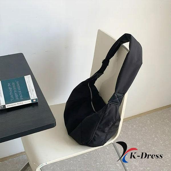 Basic Canvas Shoulder Cross Bag (2 Colors)