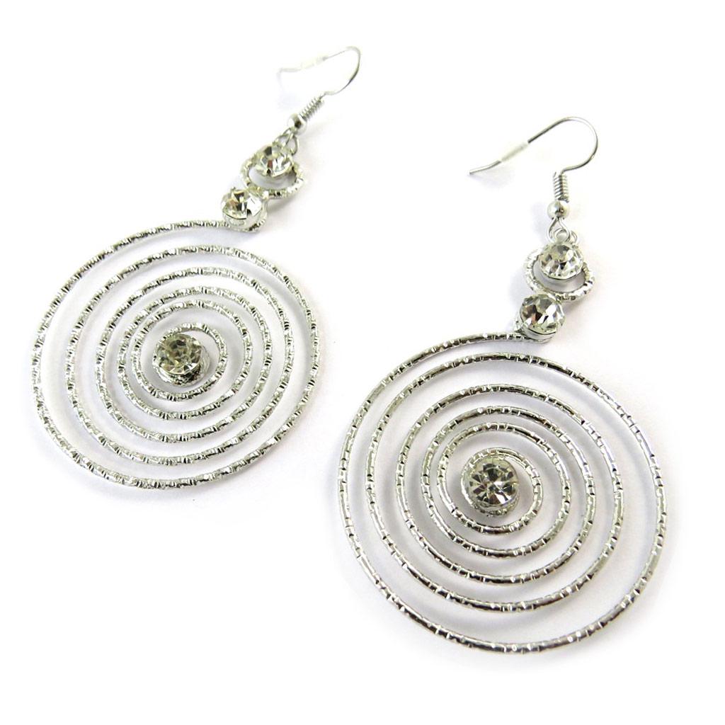 Les Trésors De Lily [N9907] - Boucles 'Cléopatra' argenté