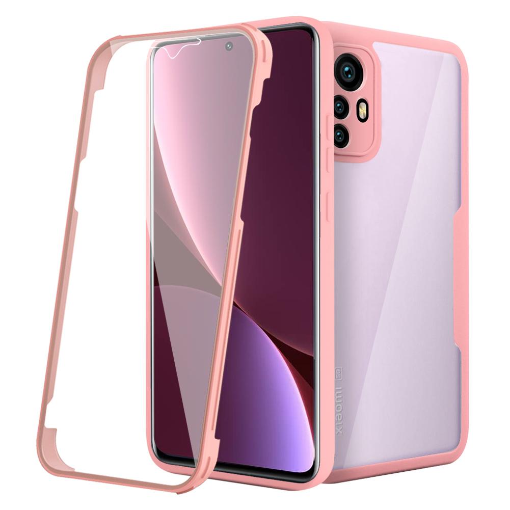 

Fully Coverage case For Xiaomi 12 Pro Mi12 12X Mi 11T Pro 11 Lite Mi11 Pro 11i double protect shield cover For Mi 11 Pro рожевий