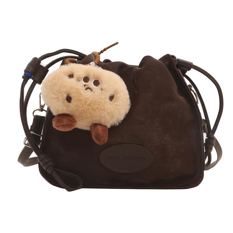 Niche Fashion Trendy Bags for Women New Pleated Fashionable Small Square Bags Simple Casual Fashionable Shoulder Bags